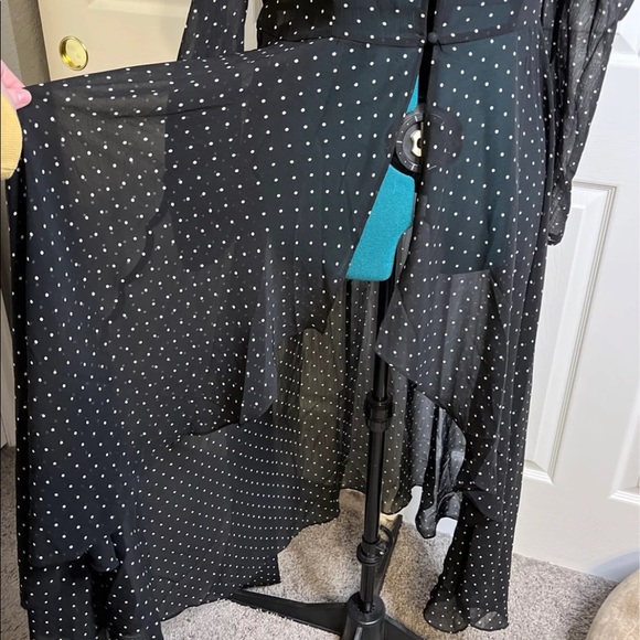 NWT Express Sheer Polka Dot Long Duster - Picture 3 of 8